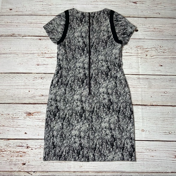 NWT Rachel Roy Cracked Jacquard Square Shoulder Sheath Dress Sz 10 - Picture 6 of 16